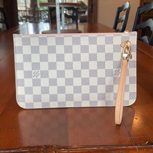 Louis Vuitton Damier Azure Neverfull Pouch